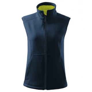 Gilet donna in softshell con interno in pile