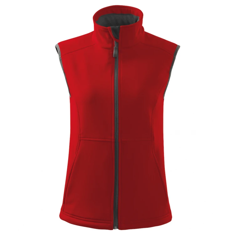 Gilet donna in softshell con interno in pile