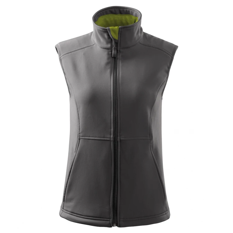 Gilet donna in softshell con interno in pile