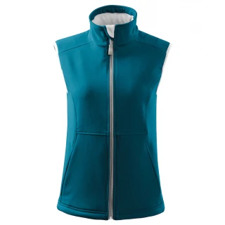 Gilet donna in softshell con interno in pile