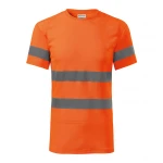 Maglietta fluo personalizzata con bande retroriflettenti