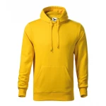 Felpa uomo con cappuccio e polsini a costine