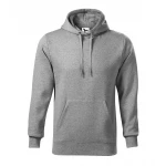 Felpa uomo con cappuccio e polsini a costine