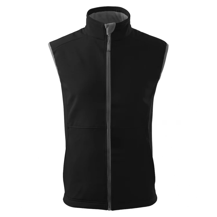 Gilet uomo in softshell con interno in pile