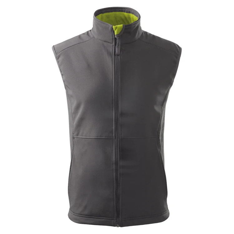 Gilet uomo in softshell con interno in pile