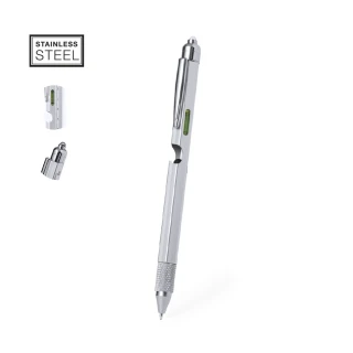 Penna 8 funzioni in acciaio
