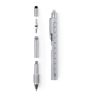 Penna 8 funzioni in acciaio