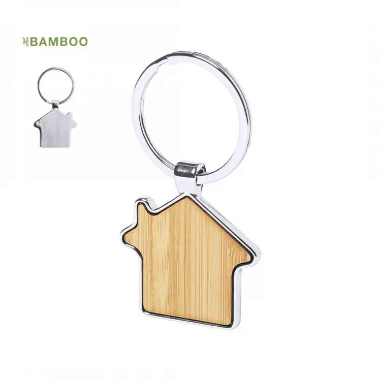 Portachiavi casa in bambù