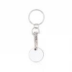Portachiavi in metallo con gettone