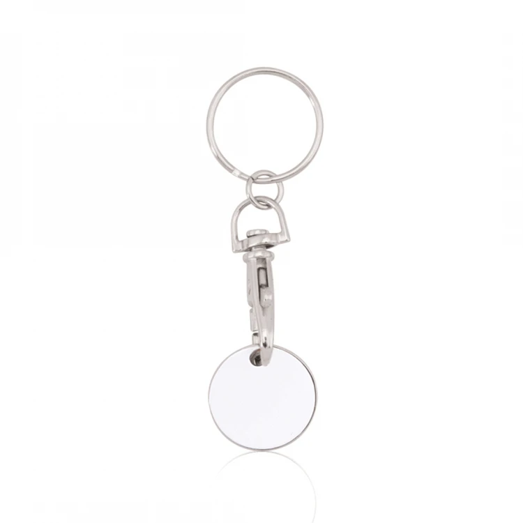 Portachiavi in metallo con gettone