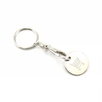 Portachiavi in metallo con gettone