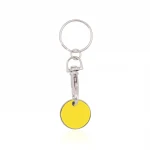Portachiavi in metallo con gettone