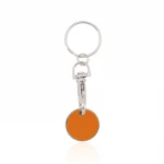Portachiavi in metallo con gettone