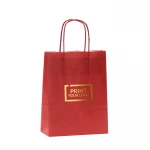 busta in carta colorata con manici in cordino 18x8x24 cm per uso commerciale