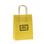 busta in carta colorata con manici in cordino 18x8x24 cm per uso commerciale