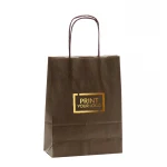 busta in carta colorata con manici in cordino 18x8x24 cm per uso commerciale