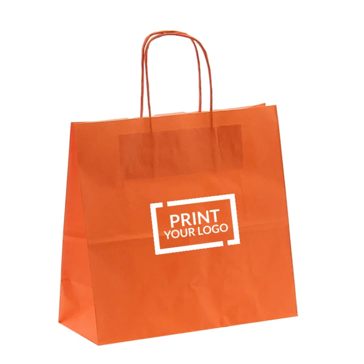 Busta in carta kraft colorata 15x8x20 cm personalizzabile con logo