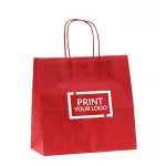 Busta in carta kraft colorata 15x8x20 cm personalizzabile con logo