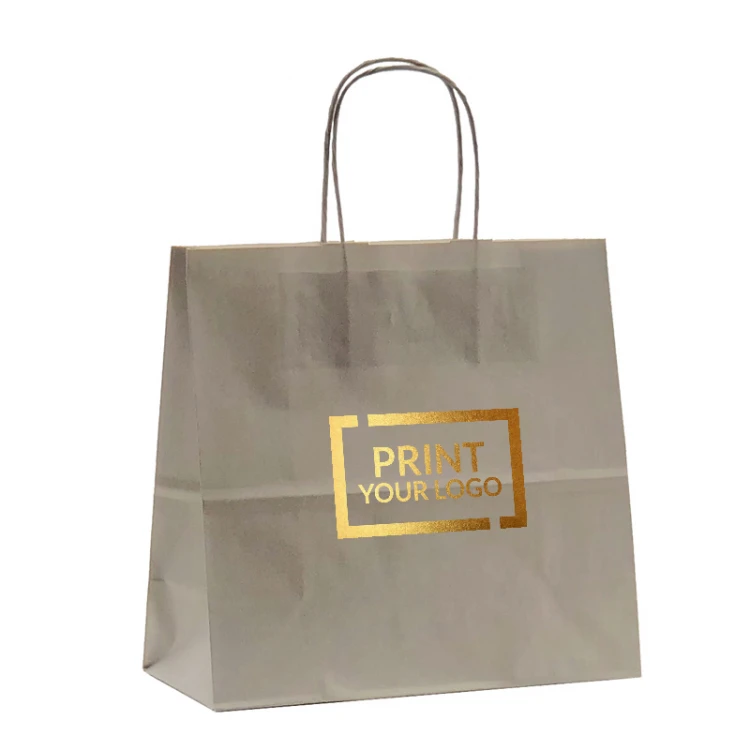Busta in carta kraft colorata 15x8x20 cm personalizzabile con logo