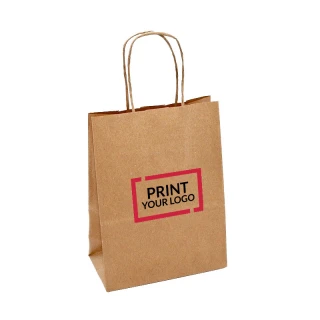 Shopper carta riciclata con manici a cordino 