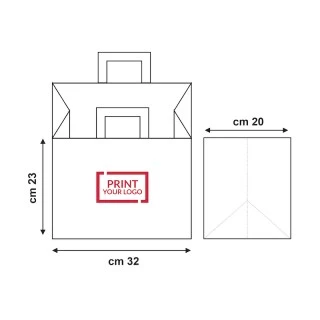 Doggy bag, busta take away 32x20x23