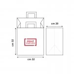 busta in carta 32x20x32 cm per cibo d'asporto