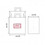 busta in carta 32x22x33 cm per cibo d'asporto