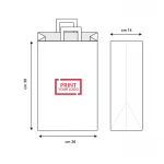 Sacchetti di carta kraft ecologici con stampa su entrambi i lati, realizzati in materiali sostenibili e robusti