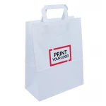 busta in carta bianca 18x8x23 cm per uso commerciale