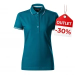 Women's polo shirt MALFINI Perfection Plain with collar and buttons, front view