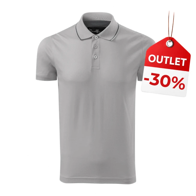 MALFINI Grand polo shirt with contrast collar, buttons, side vents, to personalise with logo