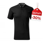 MALFINI Diamond polo shirt in cotton pique with bomber collar and buttons, ready for personalisation
