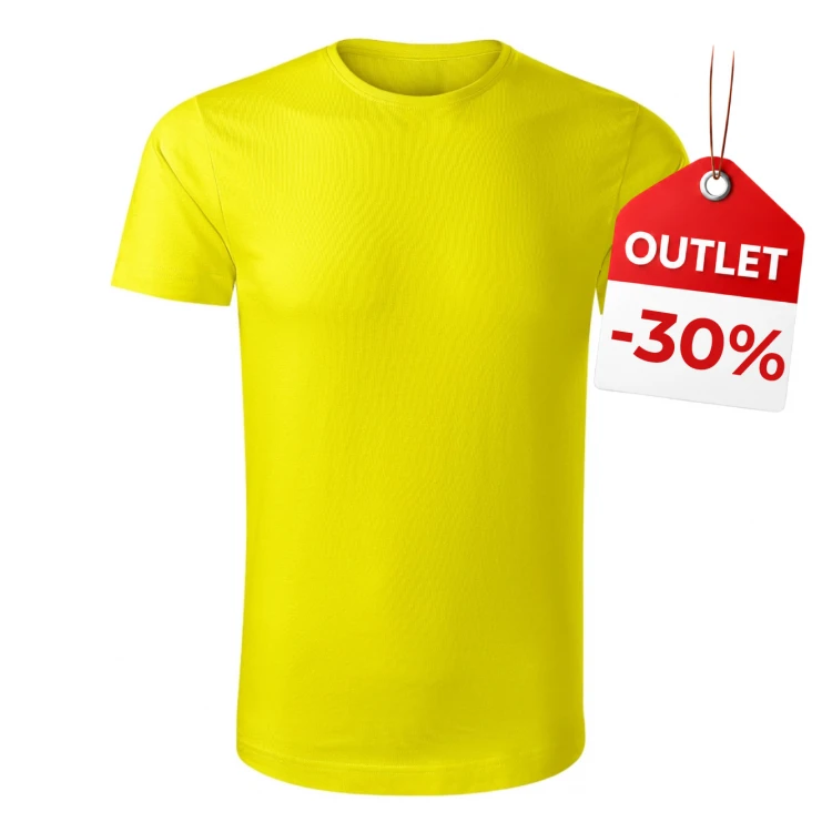 Men's t-shirt MALFINI Epic in organic cotton, crew neck, front view to personalise with logo