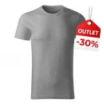 Men's t-shirt MALFINI mod. Gulf in organic cotton flame finish, crew neck, ready to personalise with logo