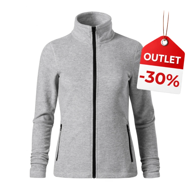 MALFINI women's micropile mod. Factor in recycled polyester, slimline cut with full-length zipper