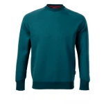 Sweat gris RIMECK mod. Vertex avec manches raglan, vue de face, prêt à personnaliser avec logo d'entreprise