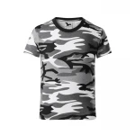 Kids crew neck t-shirt MALFINI in cotton with camouflage print, available to personalise with logo