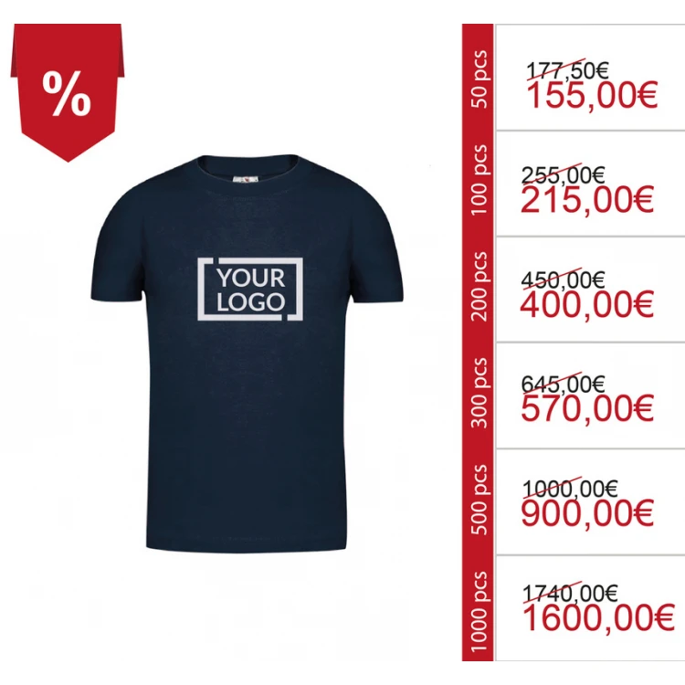 Magliette personalizzate per bambini in cotone 100% - Modello KEYA YC150