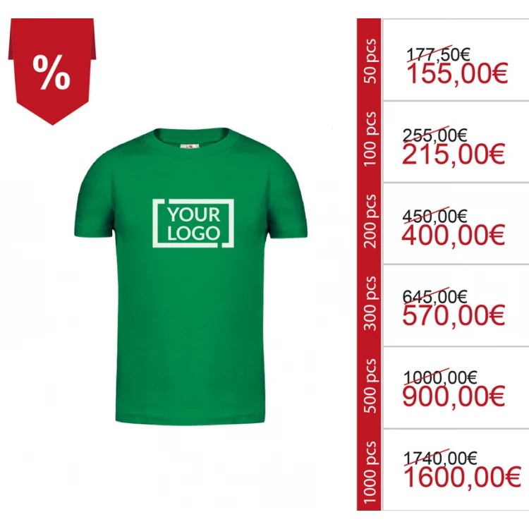 Magliette personalizzate per bambini in cotone 100% - Modello KEYA YC150