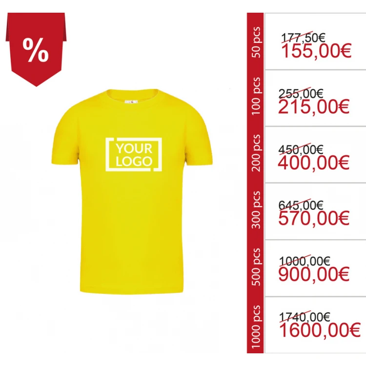 Magliette personalizzate per bambini in cotone 100% - Modello KEYA YC150