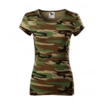 MALFINI womens t-shirt Pure Camouflage in cotton with crew neck, ready to personalise with logo