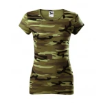 MALFINI womens t-shirt Pure Camouflage in cotton with crew neck, ready to personalise with logo
