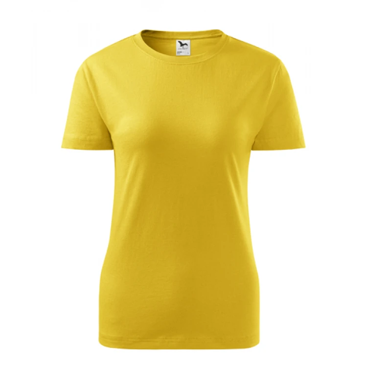 Maglietta donna in single jersey e girocollo