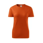 Maglietta donna in single jersey e girocollo