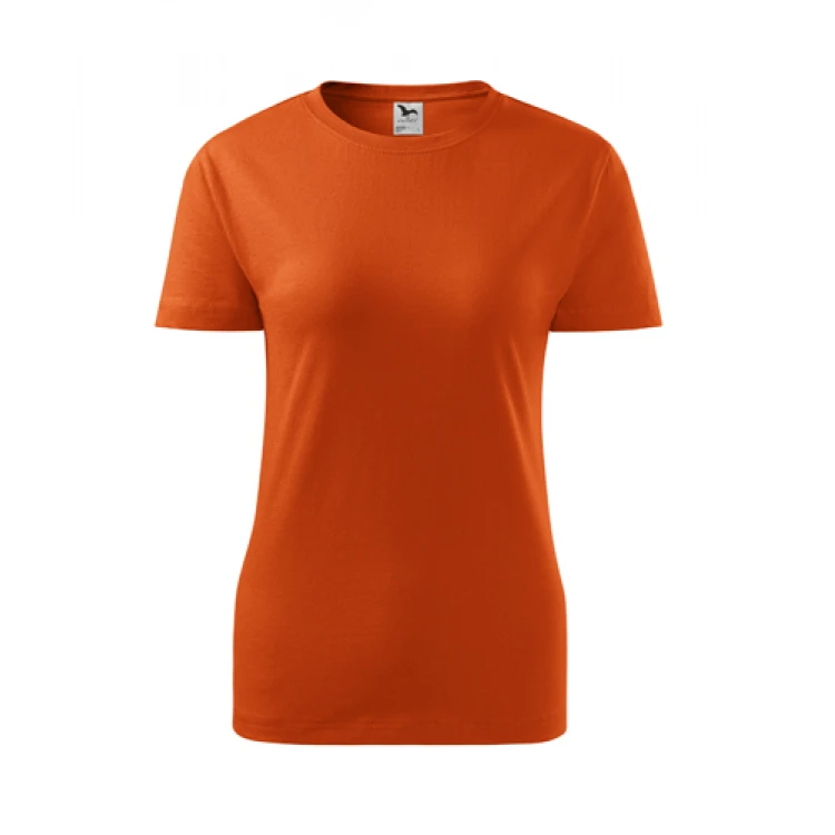 Maglietta donna in single jersey e girocollo