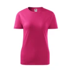 Maglietta donna in single jersey e girocollo
