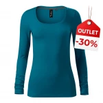MALFINI Brave womens t-shirt in cotton elastane, front view on mannequin, available to personalise