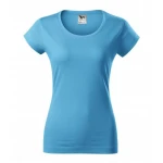 Maglietta donna a maniche corte e finitura in silicone