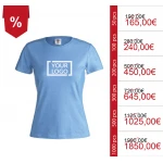 Magliette da donna personalizzate in cotone 100% - Modello KEYA WCS150