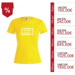 Magliette da donna personalizzate in cotone 100% - Modello KEYA WCS150